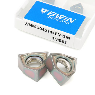 WNMU 040304 मिलिंग कार्बाइड आवेषण WNMU040304EN-GM रंगीन कोटिंग काटने का उपकरण